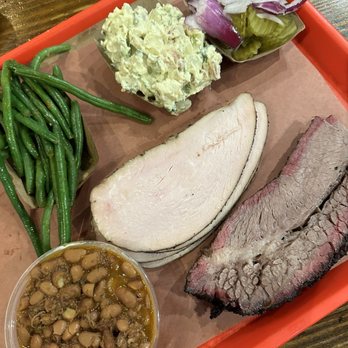 Terry Black's Barbecue - Pinto beans, green beans, potato salad, brisket, turkey - Barbeque Near Me - Austin, Texas Terry Black's Barbecue - Pinto beans, green beans, potato salad, brisket, turkey - Barbeque Near Me - Austin, Texas