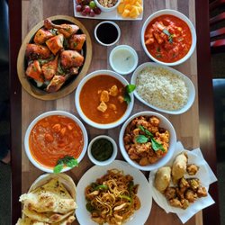 Shalimar BBQ & Grill - Food table with tasty dishes