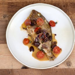 Via Alta - Grilled whole baby snapper cherry tomato olives - capers - food, crepes - Italian Near Me - Willoughby, NSW
