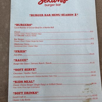 Sexton's Burger Bar - Menu 2nd page - Burgers Near Me - Columbus, Ohio Sexton's Burger Bar - Menu 2nd page - Burgers Near Me - Columbus, Ohio