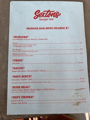 Menu photo 6 Sexton's Burger Bar Columbus, OH Menu photo 6 Sexton's Burger Bar Columbus, OH