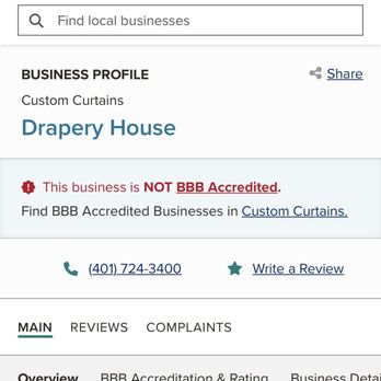 Drapery House - Unaccredited affiliation with BBB - Shades & Blinds Near Me - North Providence, Rhode Island