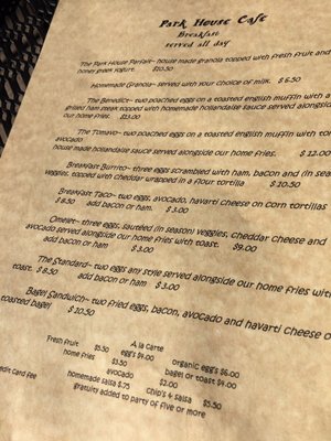 Menu photo 6 The Parkhouse Cafe Springdale, UT Menu photo 6 The Parkhouse Cafe Springdale, UT