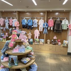 Neat collection in the children's section of the store.