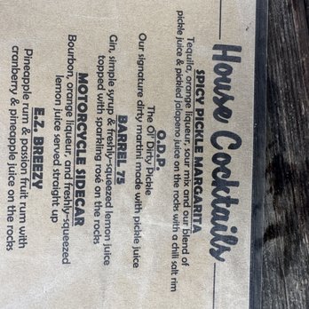 Pickle Barrel Restaurant - Spicy margarita on the menu - New American Near Me - Chattanooga, Tennessee Pickle Barrel Restaurant - Spicy margarita on the menu - New American Near Me - Chattanooga, Tennessee