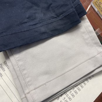Alterations Trueoasis - Hem line on Gray Pants - Sewing & Alterations Near Me - Los Angeles, California
