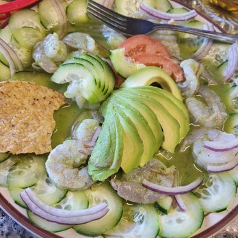 Bonanza Restaurant - Aguachiles, watery & lacks spice - Mexican Near Me - Long Beach, California