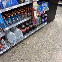 Walmart Fuel Station - Well stocked shelves with Walmart's low prices