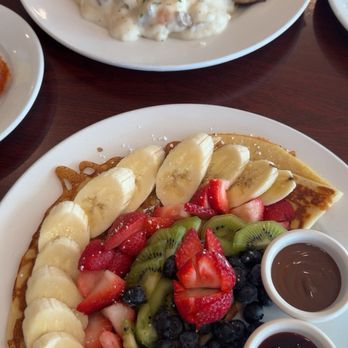 Breakfast Club 51 - Fort Worth - Biscuits and Gravy Combo Rainbow Crepe - Breakfast & Brunch Near Me - Fort Worth, Texas