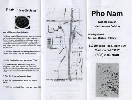 Menu photo 7 Pho Nam Noodle House Madison, WI Menu photo 7 Pho Nam Noodle House Madison, WI