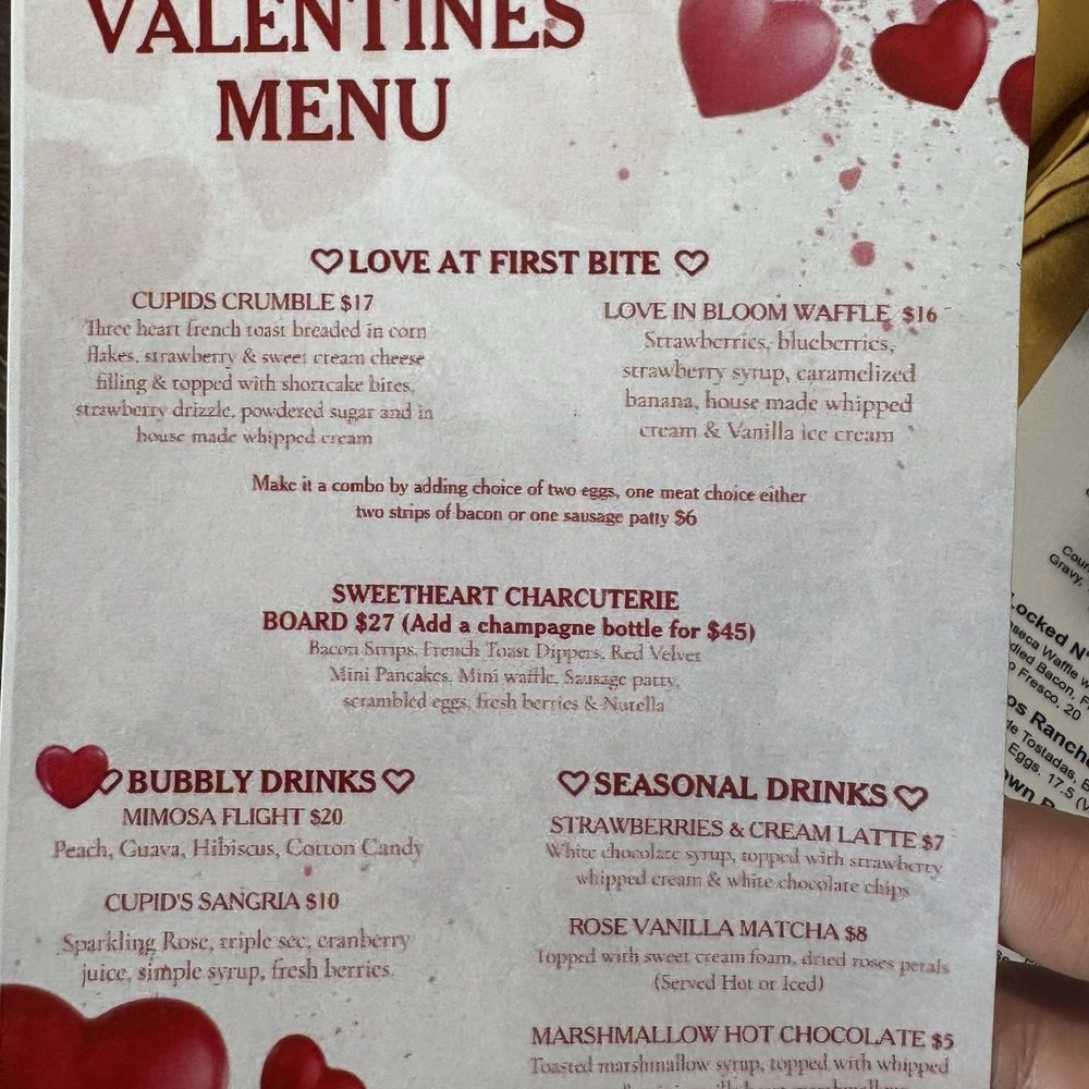 The Brunch House - Valentines Menu - Breakfast & Brunch Near Me - Temecula, California The Brunch House - Valentines Menu - Breakfast & Brunch Near Me - Temecula, California