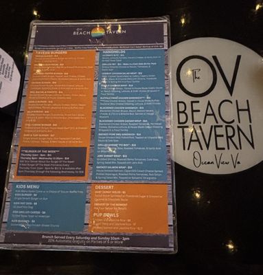 Menu photo 1 The OV Beach Tavern Norfolk, VA Menu photo 1 The OV Beach Tavern Norfolk, VA