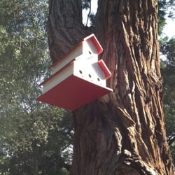 Church of the Immaculate Heart of Mary - A birdhouse in the garden