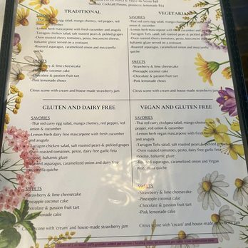 Neverland Tea Salon - Summer menu - Coffee & Tea Near Me - Vancouver, British Columbia