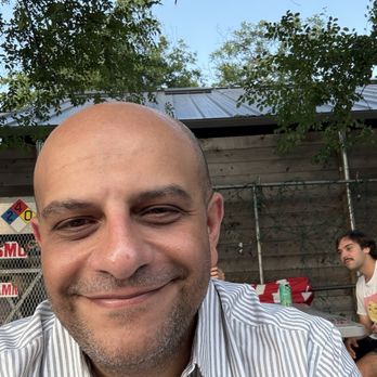 Abo Youssef Mediterranean Food  - I, Fady B., the reviewer, am standing next to the mobile restaurant truck. - Food Trucks Near Me - Austin, Texas
