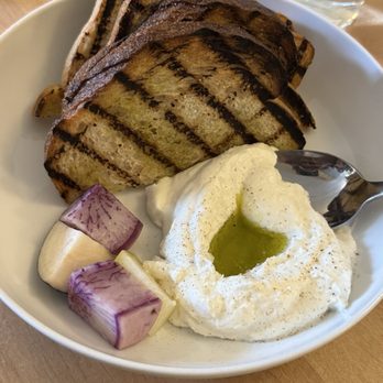 Gene's - Whipped ricotta, grilled sourdough, crudité with radishes - New American Near Me - Dublin, Ohio