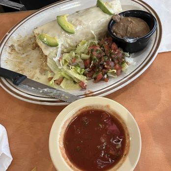 Rancho Jalisco - Huge delicious burrito and sides! The salsa is good too. - Mexican Near Me - Mint Hill, North Carolina Rancho Jalisco - Huge delicious burrito and sides! The salsa is good too. - Mexican Near Me - Mint Hill, North Carolina