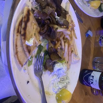 Taverna Opa - Dressed Gyro Souvlaki Platter - Greek Near Me - Hollywood, Florida