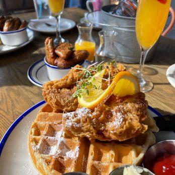 Noble Crust - Chicken and waffles with Fingerling Potatoes - Italian Near Me - Wesley Chapel, Florida