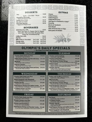 Menu photo 5 Olympic Family Restaurant Walnut Cove, NC Menu photo 5 Olympic Family Restaurant Walnut Cove, NC
