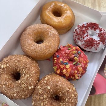 Donut Basket - Crumb, sugar, fruity pebble, red velvet and glazed yum! - Donuts Near Me - Pleasanton, California