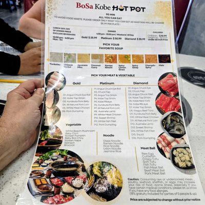Menu photo 4 Bosa Kobe Scottsdale, AZ