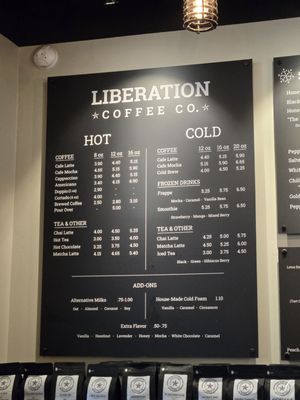Menu photo 3 Liberation Coffee Co The Colony, TX