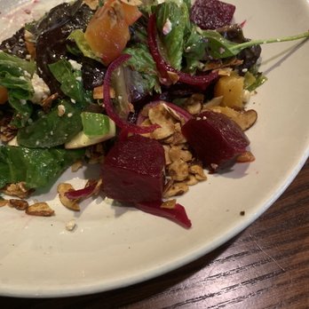 Cobblestone Zionsville - Beet Salad half eaten. ;-) so delicious! - Bars Near Me - Zionsville, Indiana Cobblestone Zionsville - Beet Salad half eaten. ;-) so delicious! - Bars Near Me - Zionsville, Indiana