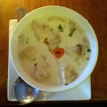 Lantern - Tom Kha Coconut Soup - mushroom, onions, galagal - Thai Near Me - Brooklyn, New York