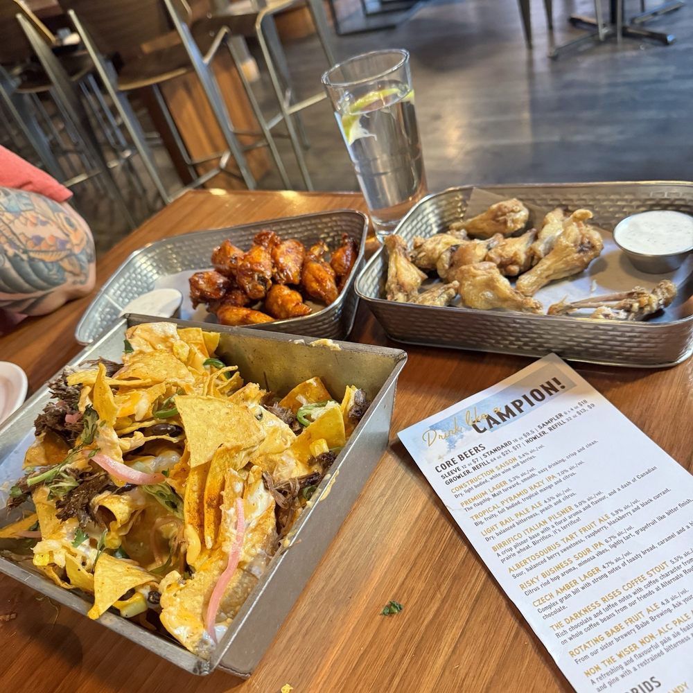 Campiō Brewing Co - Short rib nachos, S&P wings, Korean BBQ wings - American Near Me - Edmonton, Alberta Campiō Brewing Co - Short rib nachos, S&P wings, Korean BBQ wings - American Near Me - Edmonton, Alberta