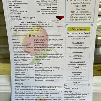 Pomegranate on Main - Menu with wine pairing - Middle Eastern Near Me - Greenville, South Carolina Pomegranate on Main - Menu with wine pairing - Middle Eastern Near Me - Greenville, South Carolina