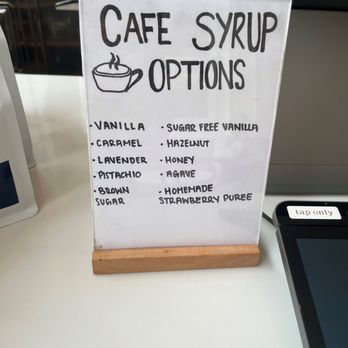 Avva Coffee - Syrup choices for your beverage. - Coffee & Tea Near Me - Beverly Hills, California
