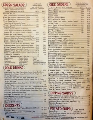 Menu photo 1 Mark's Pizza Lebanon, PA Menu photo 1 Mark's Pizza Lebanon, PA