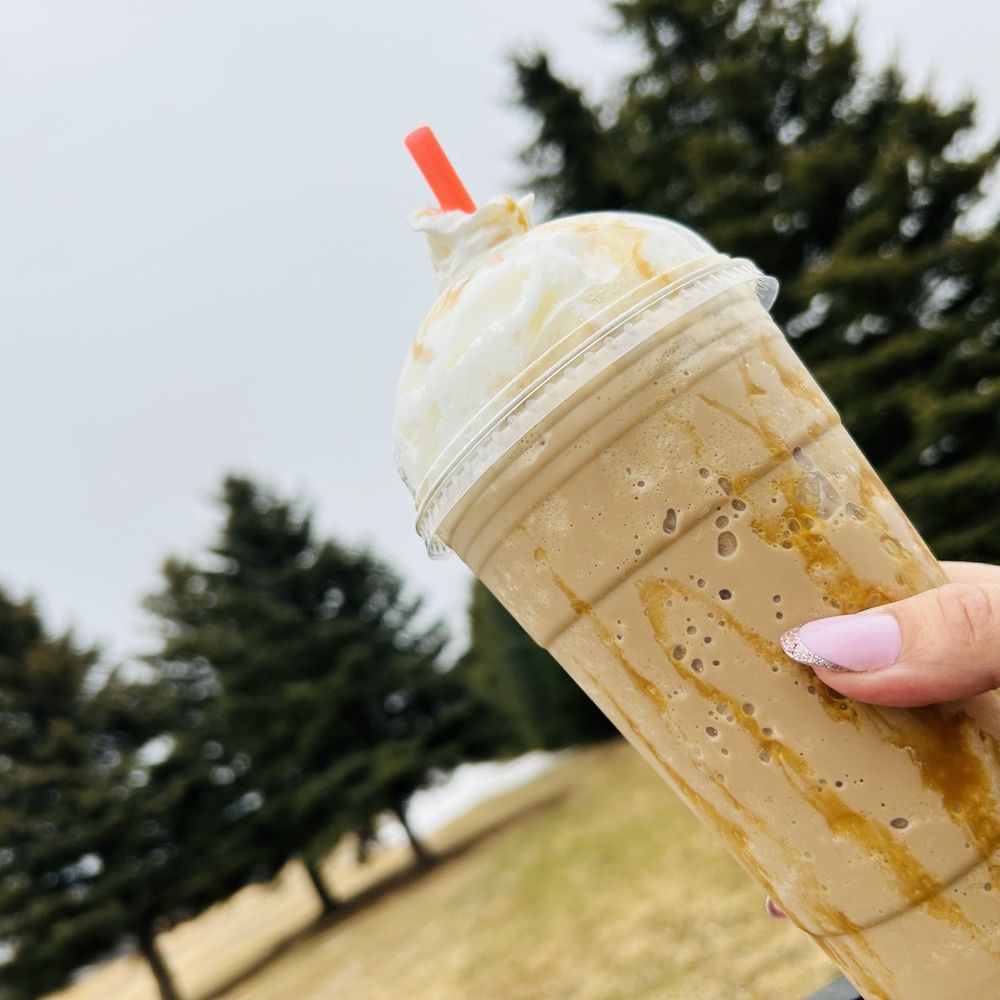 Serendipity Coffee House - Caramel macchiato Frappe - Coffee & Tea Near Me - Dickinson, North Dakota
