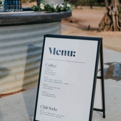 Menu board