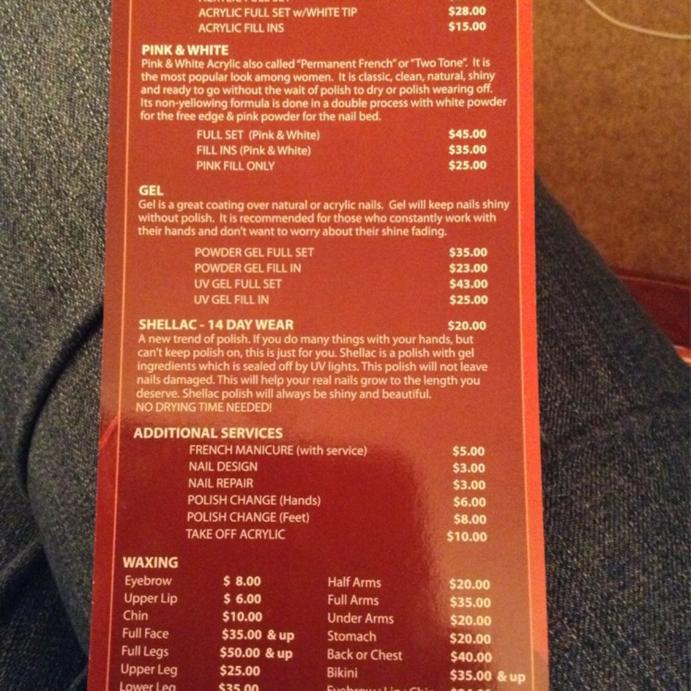 Wonder Nails - Menu - Nail Salons Near Me - Chesapeake, Virginia