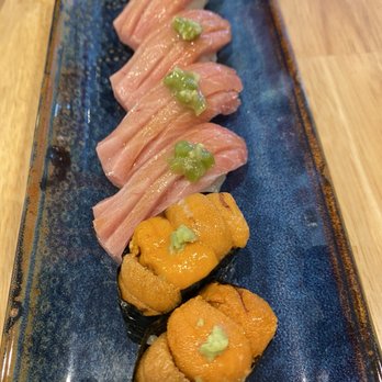 Ananto Sushi - Toro and uni sushi 10/10!!! Toro melts in your mouth!! - Japanese Near Me - Stevenson Ranch, California