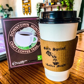 Gold Sprint Coffee - Craft coffee passport stop - dirty chai 6/18/21 - Coffee & Tea Near Me - Huntsville, Alabama Gold Sprint Coffee - Craft coffee passport stop - dirty chai 6/18/21 - Coffee & Tea Near Me - Huntsville, Alabama