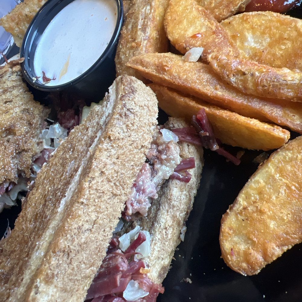 Rueban and pub fries. Rueban and pub fries.