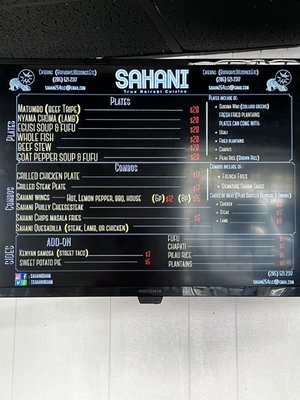 Menu photo 3 Sahani Kitchen Birmingham, AL