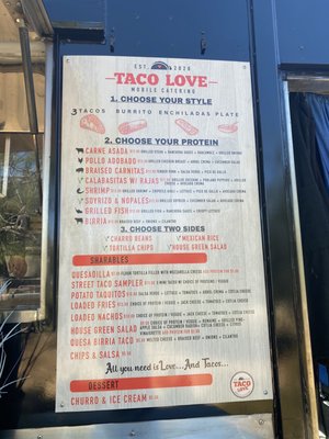 Menu photo 2 Taco Love Mobile Catering San Diego, CA Menu photo 2 Taco Love Mobile Catering San Diego, CA