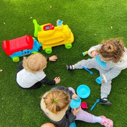 Goli's Daycare and Preschool - Primrose and her classmates enjoying the fresh air during tea time.