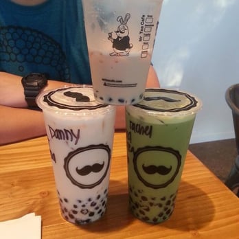 Mr Tea Cafe - Soft opening today, Free small black milk tea with bubble! We got jasmine green tea milk tea and macha milk tea w/bubble - Bubble Tea Near Me - Honolulu, Hawaii