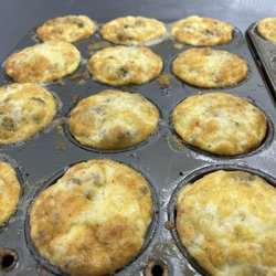 Knife & Whisk Creative Kitchen and Catering - Sausage With Green Chili Egg Muffins