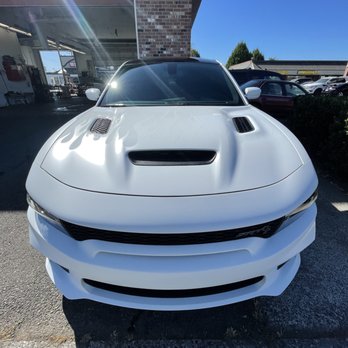 Showroom Shine Detailing - Paint Correction, Ceramic Coating, and Ghost flames Vinyl put on this Hellcat - Auto Detailing Near Me - Auburn, Washington Showroom Shine Detailing - Paint Correction, Ceramic Coating, and Ghost flames Vinyl put on this Hellcat - Auto Detailing Near Me - Auburn, Washington