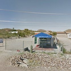 Taqueria Fimbres - Street view of cart. Closed at the time of pic but usually, there are tables and chairs set up under the canopy