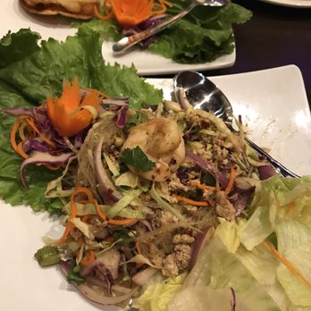 Swaddee Thai - Clear noodle salad! Yum Woon Sen; comes with shrimp and chicken $10.95 - Thai Near Me - Flagstaff, Arizona