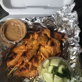 Thai Garden - Chicken Satay, peanut sauce and cucumber salad - Thai Near Me - Rosamond, California Thai Garden - Chicken Satay, peanut sauce and cucumber salad - Thai Near Me - Rosamond, California