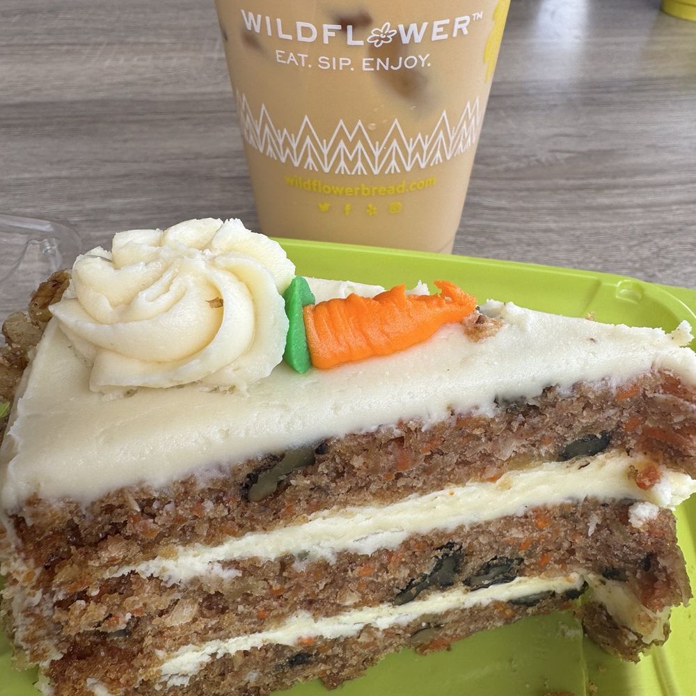 Wildflower - 10'25 - Carrot Cake, with Iced Americano w/caramel & cream - Breakfast & Brunch Near Me - Prescott, Arizona Wildflower - 10'25 - Carrot Cake, with Iced Americano w/caramel & cream - Breakfast & Brunch Near Me - Prescott, Arizona