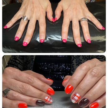 Rad Nails - 2,5 month ( before) after Gel manicure - Nail Technicians Near Me Rad Nails - 2,5 month ( before) after Gel manicure - Nail Technicians Near Me